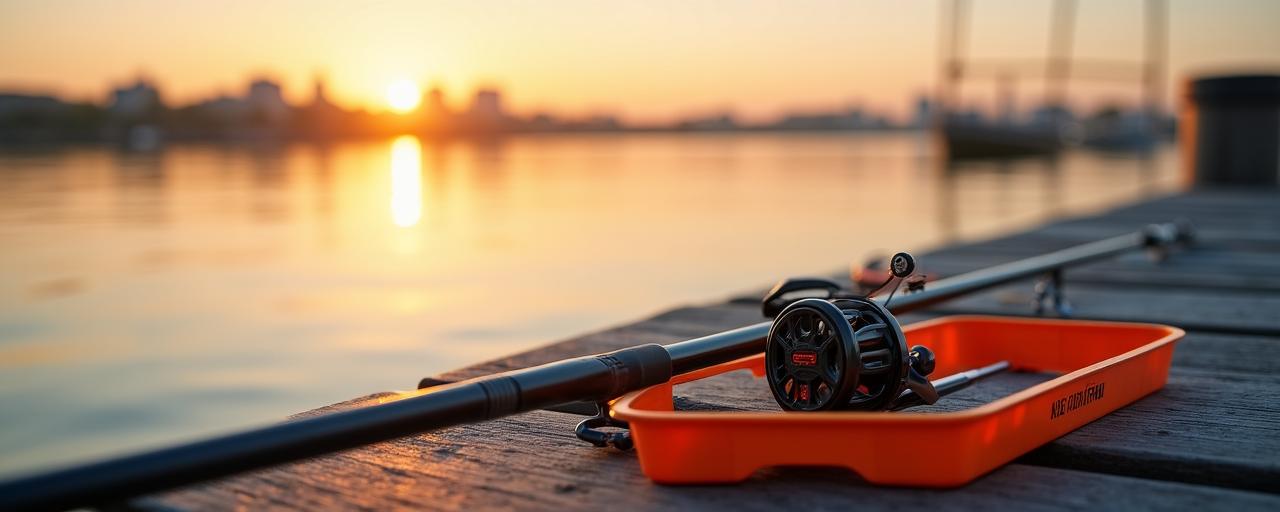 A serene morning on the Jamaica Bay with fishing gear ready
